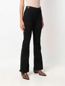 Maje belt-waist flared jeans