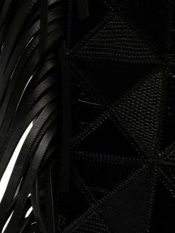 Maje fringe-detail leather tote bag