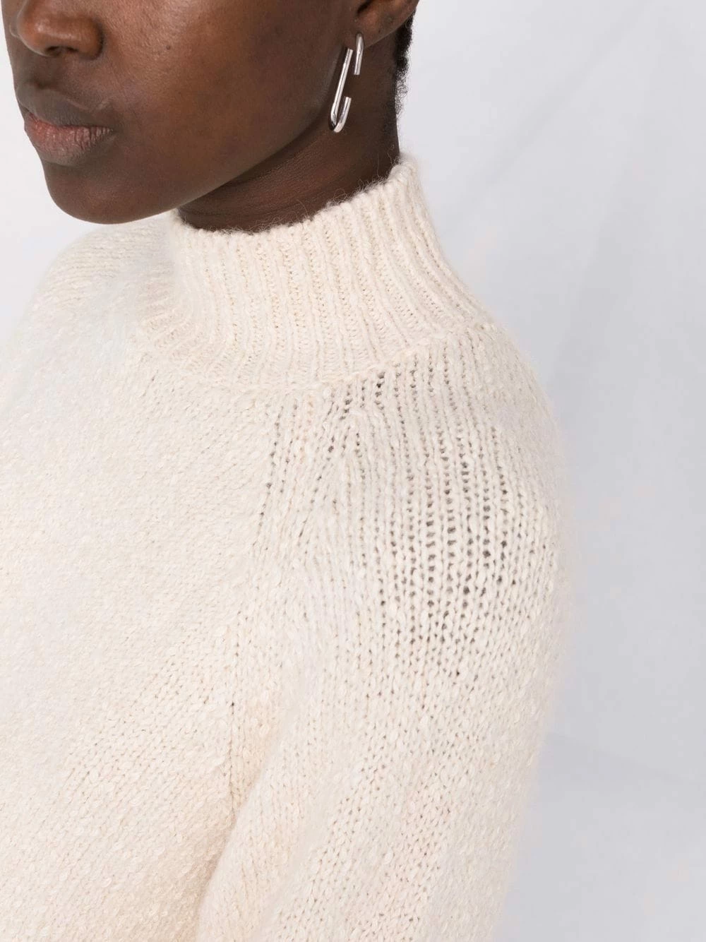 Maje Purl knit mock neck jumper knitted sweaters of women 5 Maje purl-knit mock-neck jumper