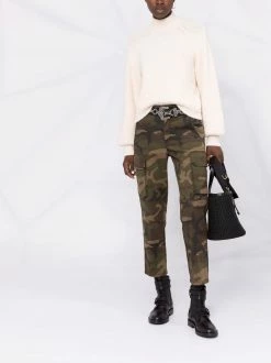 Maje purl-knit mock-neck jumper