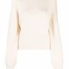 Maje purl-knit mock-neck jumper