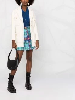 Maje tweed-effect tie-waist jacket