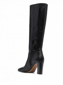Maje Fany knee-length leather boots