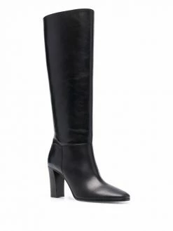 Maje Fany knee-length leather boots