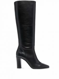 Maje Fany knee-length leather boots