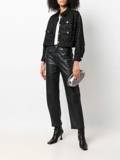 Maje sequinned tweed jacket