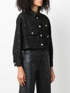 Maje sequinned tweed jacket