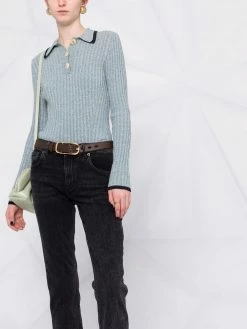 Maje straight-leg ripped jeans