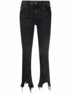 Maje straight-leg ripped jeans