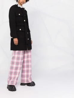 Maje Tweed tie waist coat single breasted coats of women 13 Maje tweed tie-waist coat