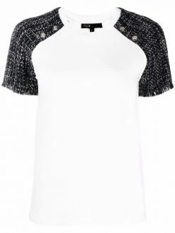 Maje Online 30 Maje Tiaco contrasting-sleeve T-shirt