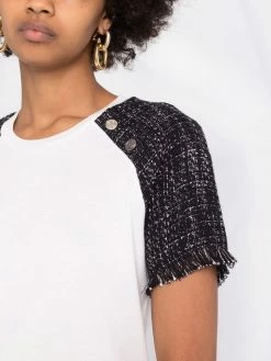 Maje Tiaco contrasting-sleeve T-shirt