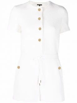 Maje knitted drawstring-waist jumpsuit