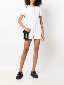 Maje knitted drawstring-waist jumpsuit