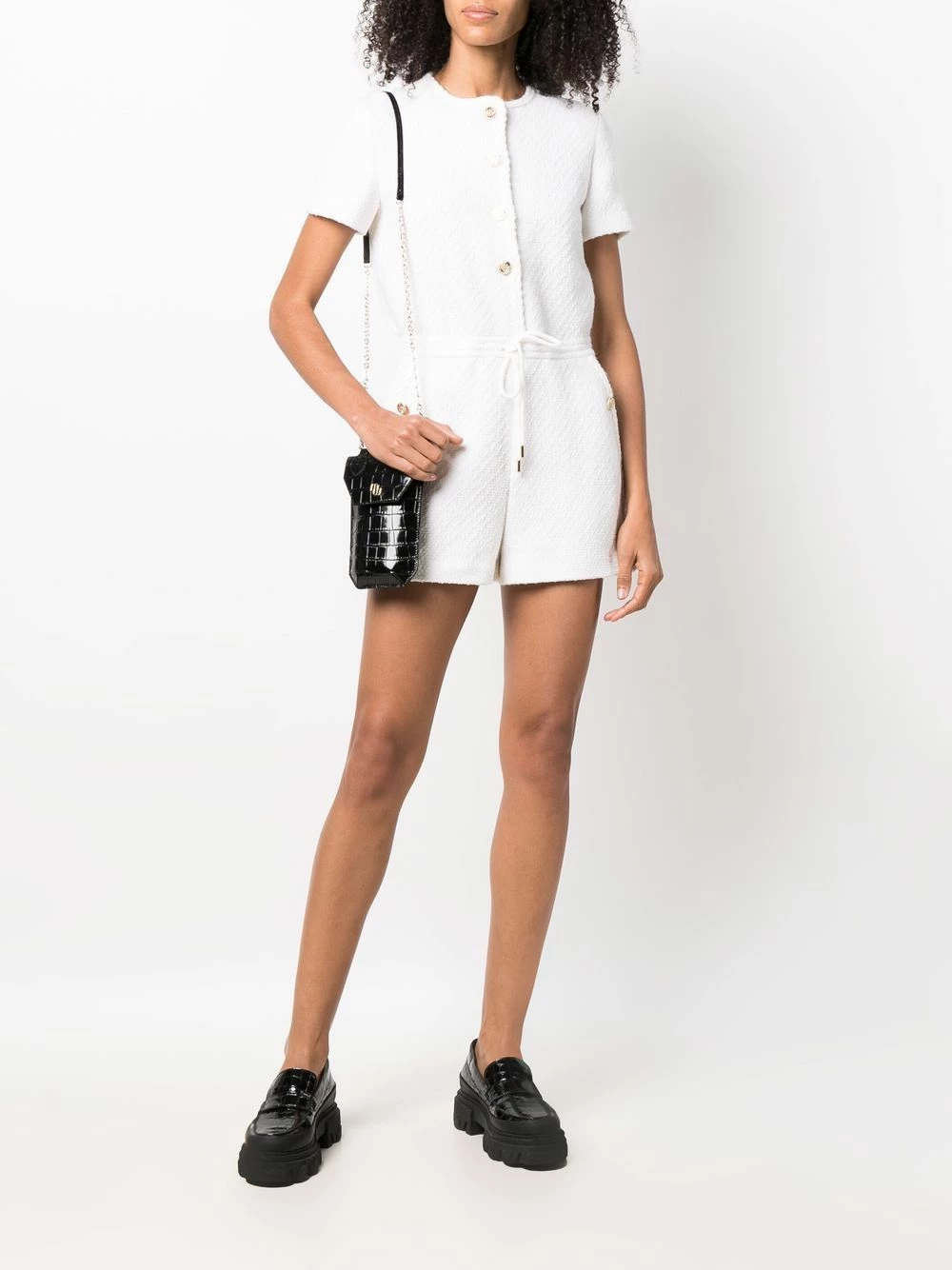 Maje Knitted drawstring waist jumpsuit full length of women 4 Maje knitted drawstring-waist jumpsuit