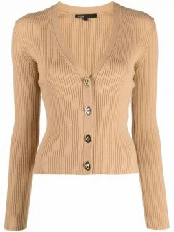 Maje Online 2 Maje V-neck ribbed-knit cardigan