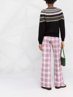 Maje Material intarsia-knit jumper