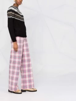 Maje Material intarsia-knit jumper