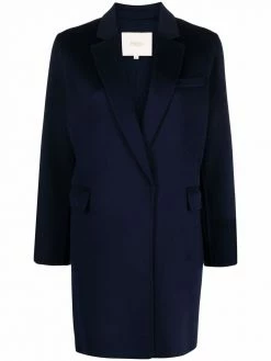 Maje notched lapels single-breasted coat