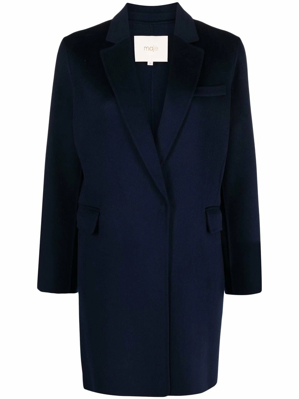 Maje Notched lapels single breasted coat single breasted coats of women 3 Maje notched lapels single-breasted coat