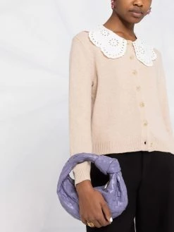 Maje broderie anglaise cardigan