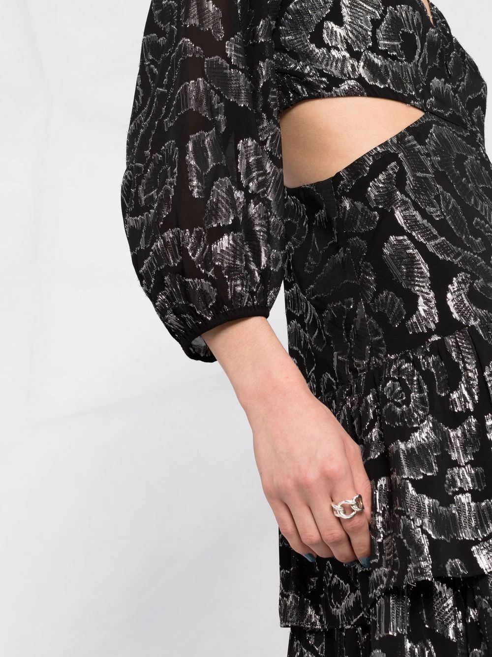 Maje Floral print cut out dress cocktail & party dresses of women 5 Maje floral-print cut-out dress