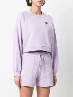 Maje Anita cropped cotton jumper