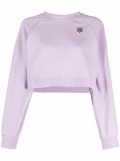 Maje Anita cropped cotton jumper