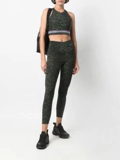 Maje leopard print stretch leggings