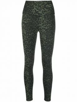 Maje leopard print stretch leggings