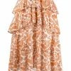 Maje Paisley print asymmetric midi skirt asymmetric & draped skirts of women 2 Maje paisley-print asymmetric midi skirt