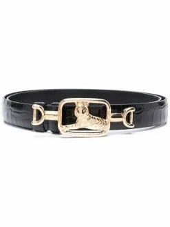 Maje Amor Tigre crocodile-effect belt