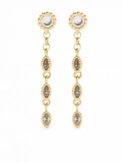Maje drop glass earrings