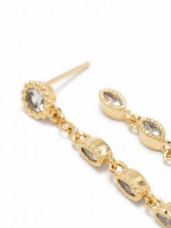Maje drop glass earrings