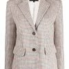 Maje tailored check-print blazer