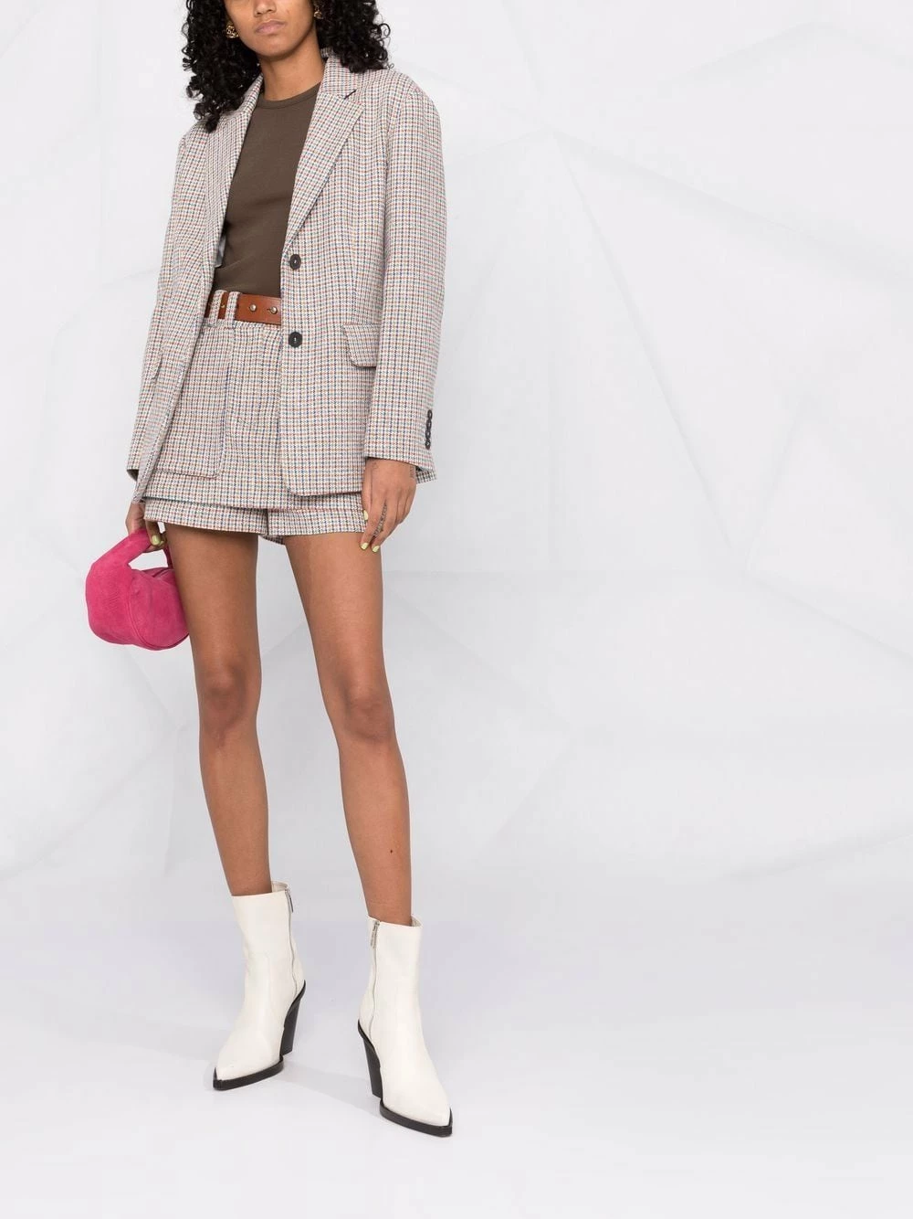 Maje Tailored check print blazer blazers of women 4 Maje tailored check-print blazer