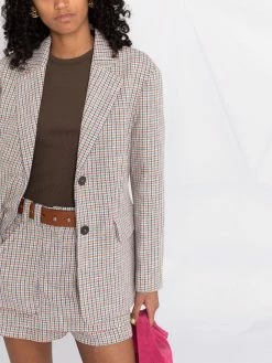 Maje Tailored check print blazer blazers of women 10 Maje tailored check-print blazer
