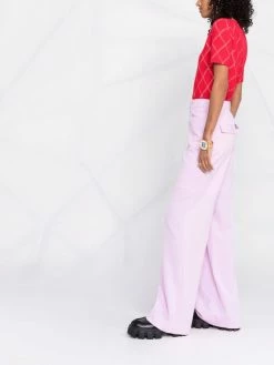 Maje patterned crew neck jumper