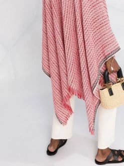 Maje knitted fringed scarf