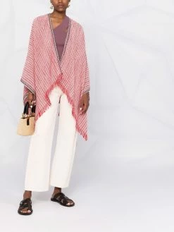 Maje knitted fringed scarf