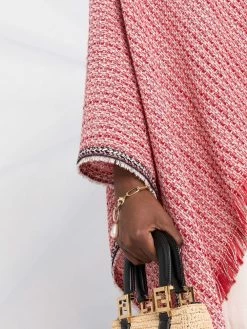 Maje knitted fringed scarf