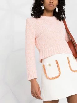 Maje high-waisted A-line skirt