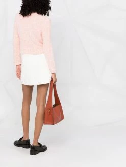 Maje high-waisted A-line skirt