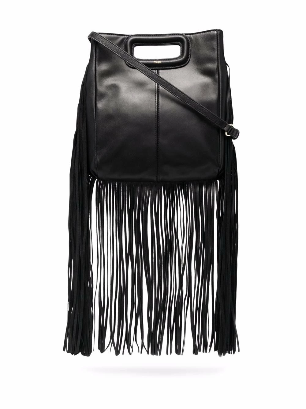 Maje Fringed leather tote bag tote bags of women 2 Maje fringed leather tote bag
