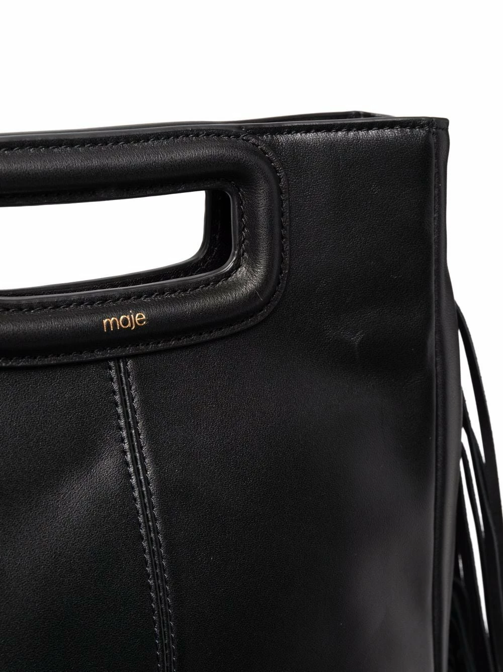 Maje Fringed leather tote bag tote bags of women 5 Maje fringed leather tote bag