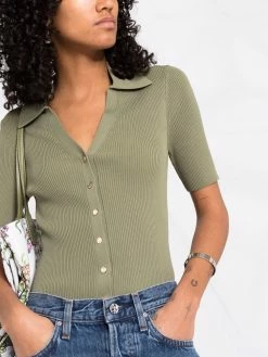 Maje Short sleeve knitted top knitted tops of women 10 Maje short sleeve knitted top