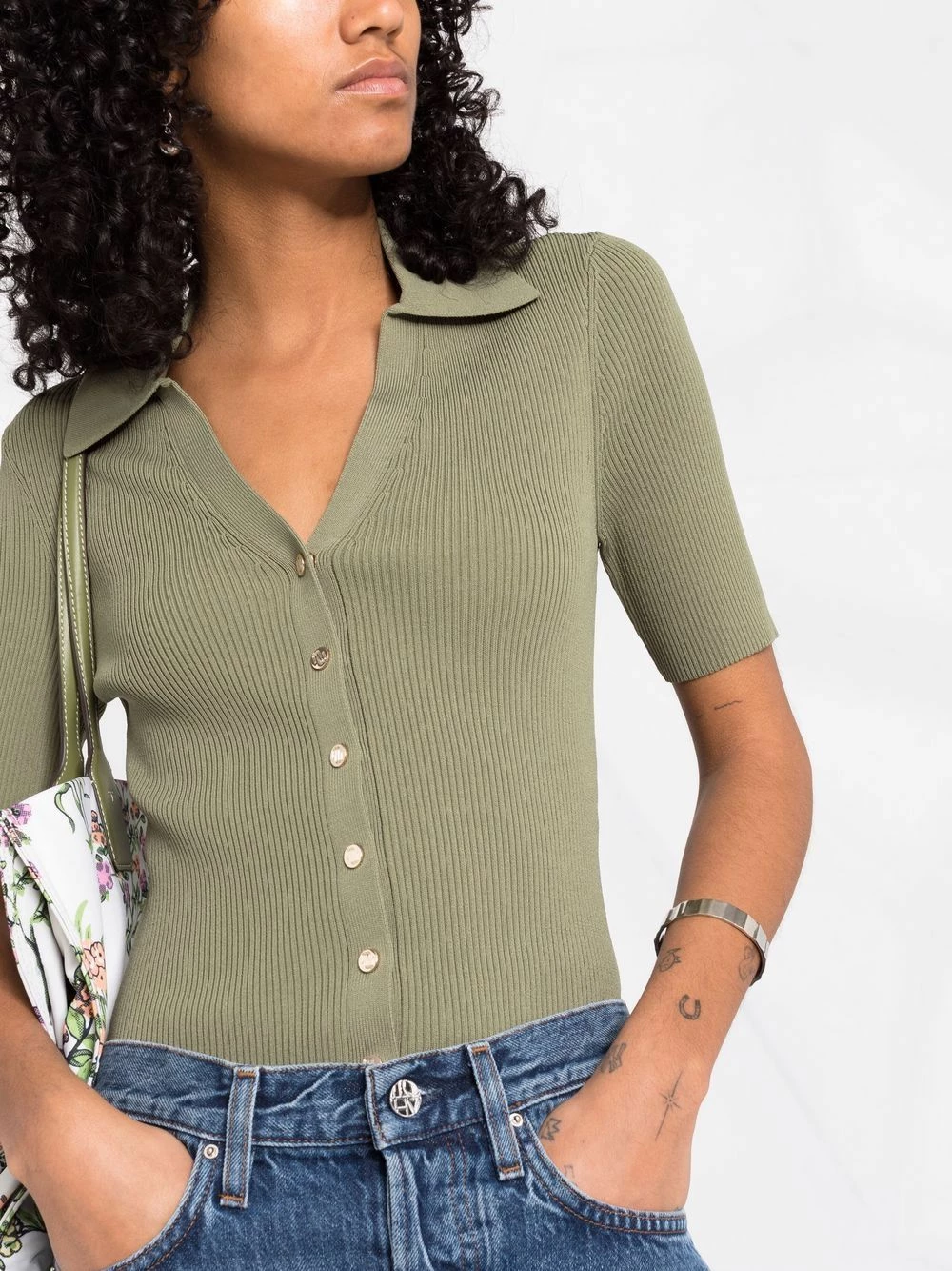 Maje Short sleeve knitted top knitted tops of women 5 Maje short sleeve knitted top