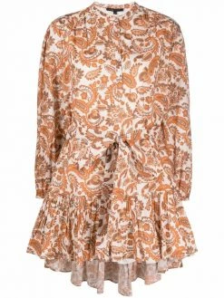 Maje Ridtissa paisley-print mini dress