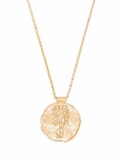 Maje astro zodiac medal scorpio necklace