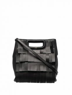 Maje fringed leather tote